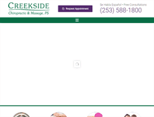 Tablet Screenshot of creeksidecare.com